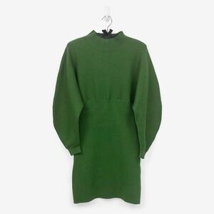 Modern Citizen Moya Mock Neck Sweater Dress Size L‎ Green Knit